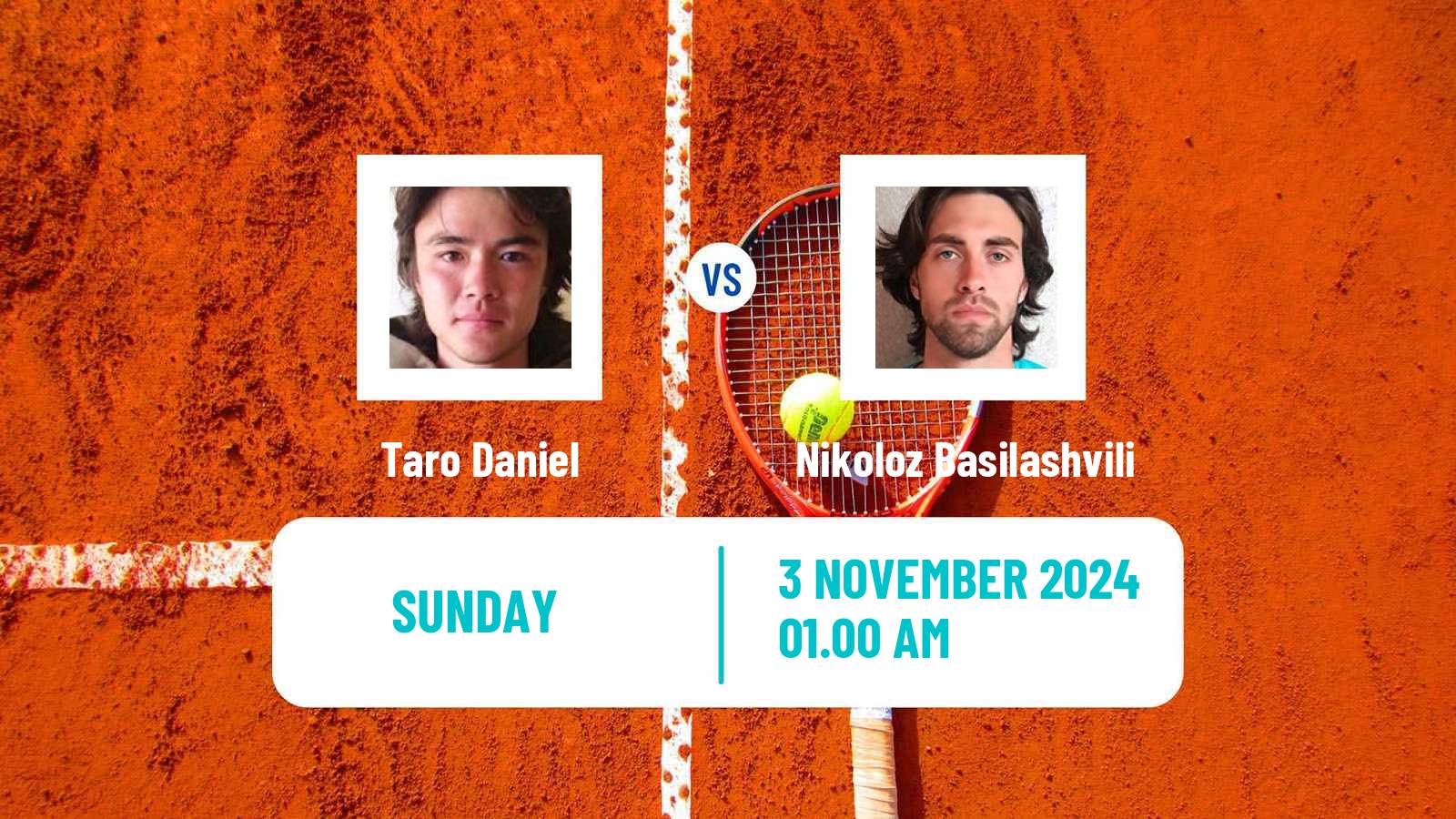 Tennis Seoul Challenger Men Taro Daniel - Nikoloz Basilashvili