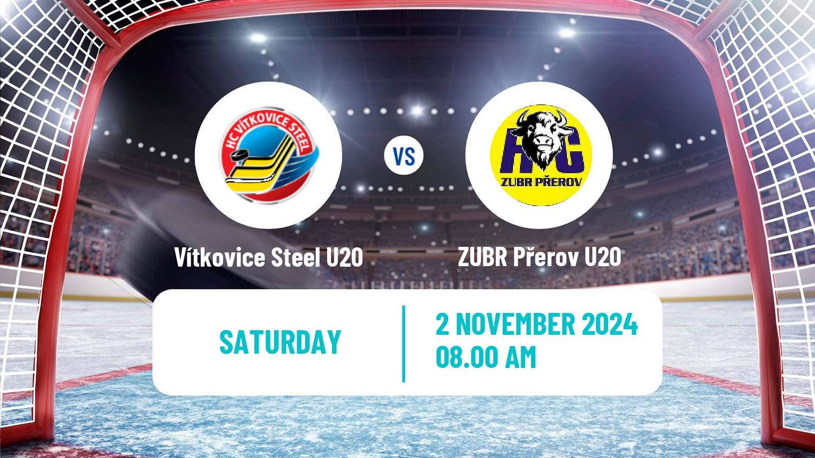 Hockey Czech ELJ Vítkovice Steel U20 - ZUBR Přerov U20