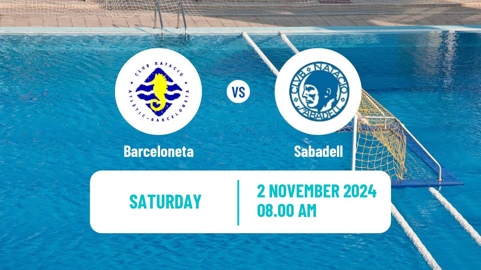 Water polo Spanish Liga Premaat Women Barceloneta - Sabadell