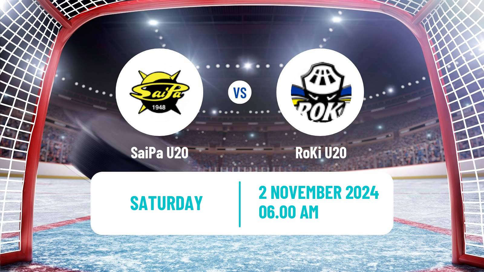 Hockey Finnish SM-sarja U20 SaiPa U20 - RoKi U20