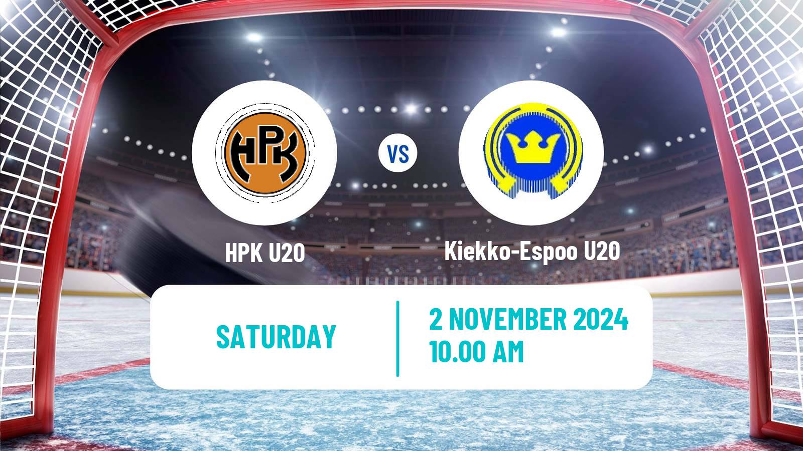 Hockey Finnish SM-sarja U20 HPK U20 - Kiekko-Espoo U20