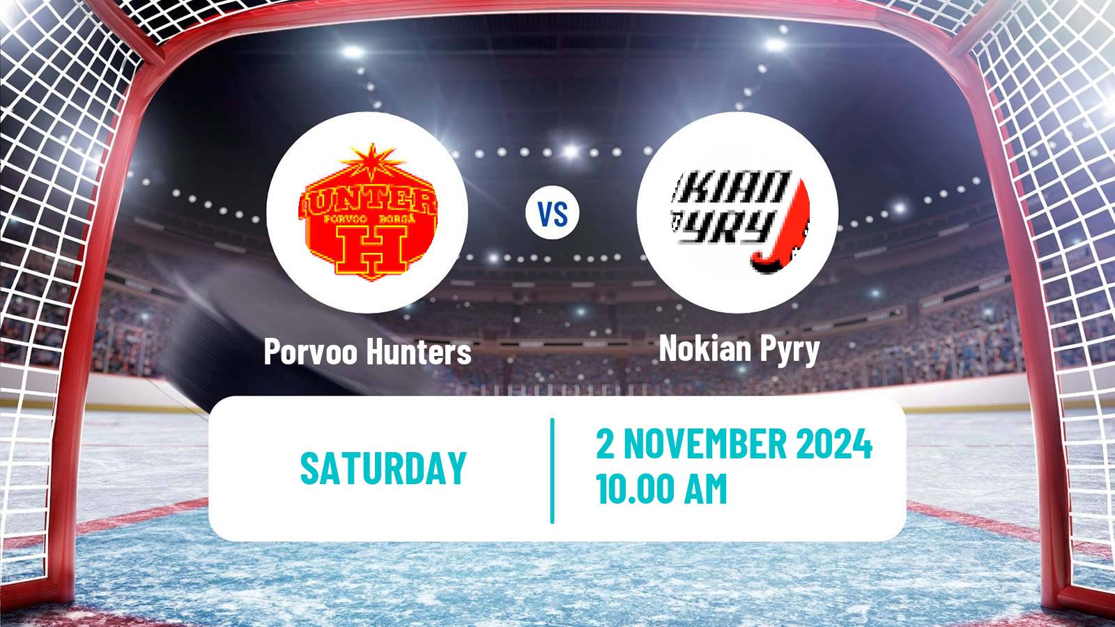 Hockey Finnish Suomi-sarja Porvoo Hunters - Nokian Pyry