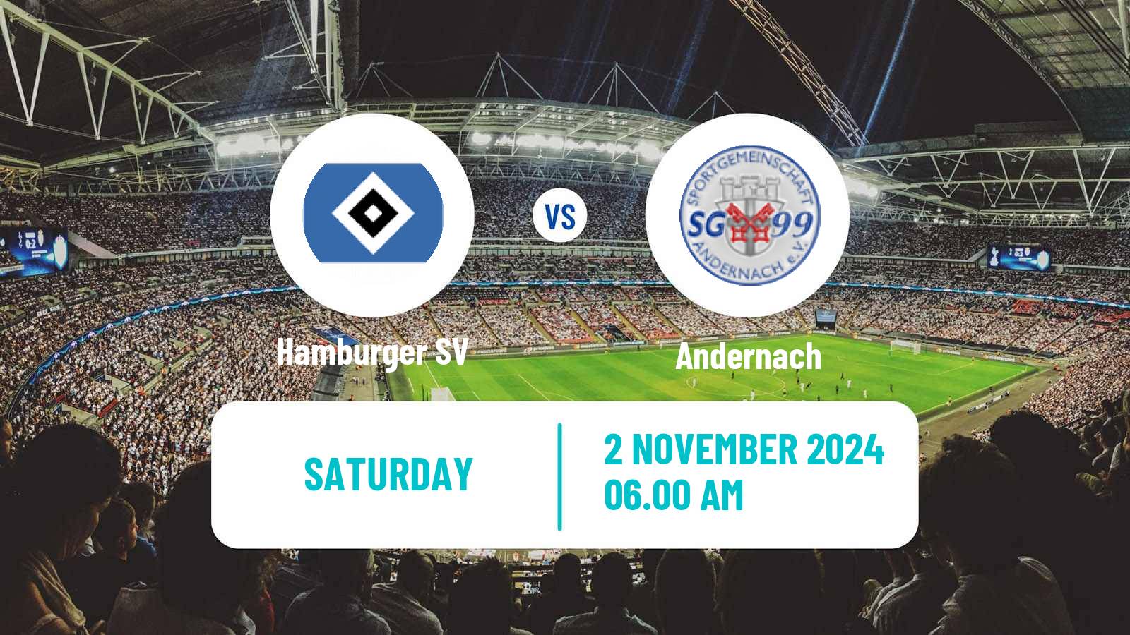 Soccer German 2 Bundesliga Women Hamburger SV - Andernach