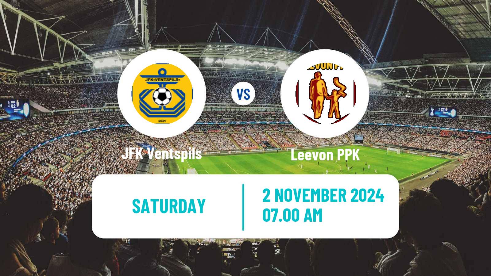 Soccer Latvian 1 Liga JFK Ventspils - Leevon PPK