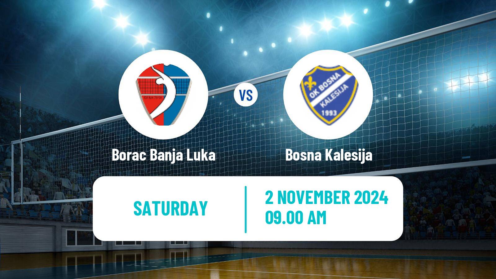 Volleyball Bosnian Premijer Liga Volleyball Borac Banja Luka - Bosna Kalesija