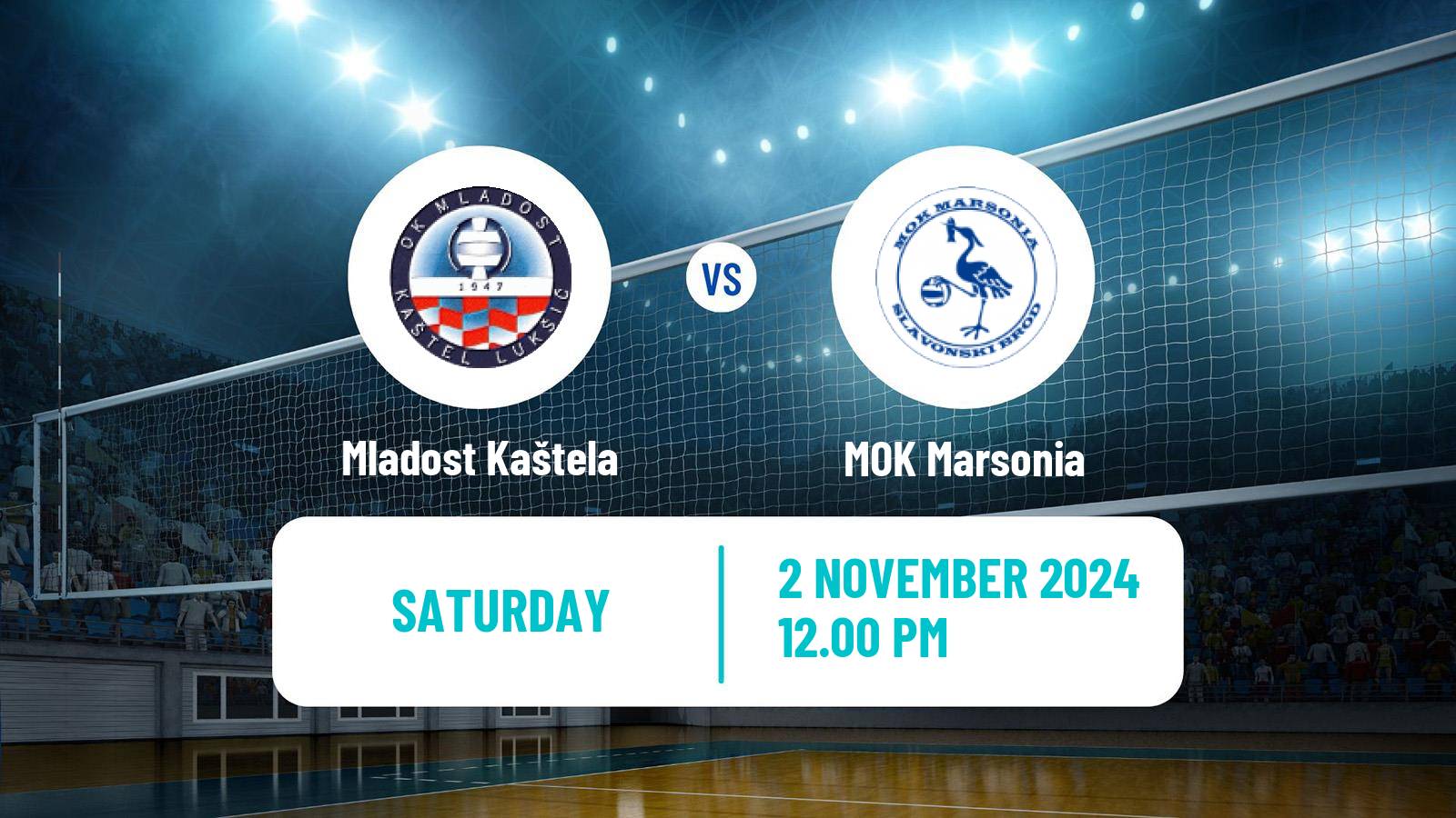 Volleyball Croatian Superliga Volleyball Mladost Kaštela - Marsonia