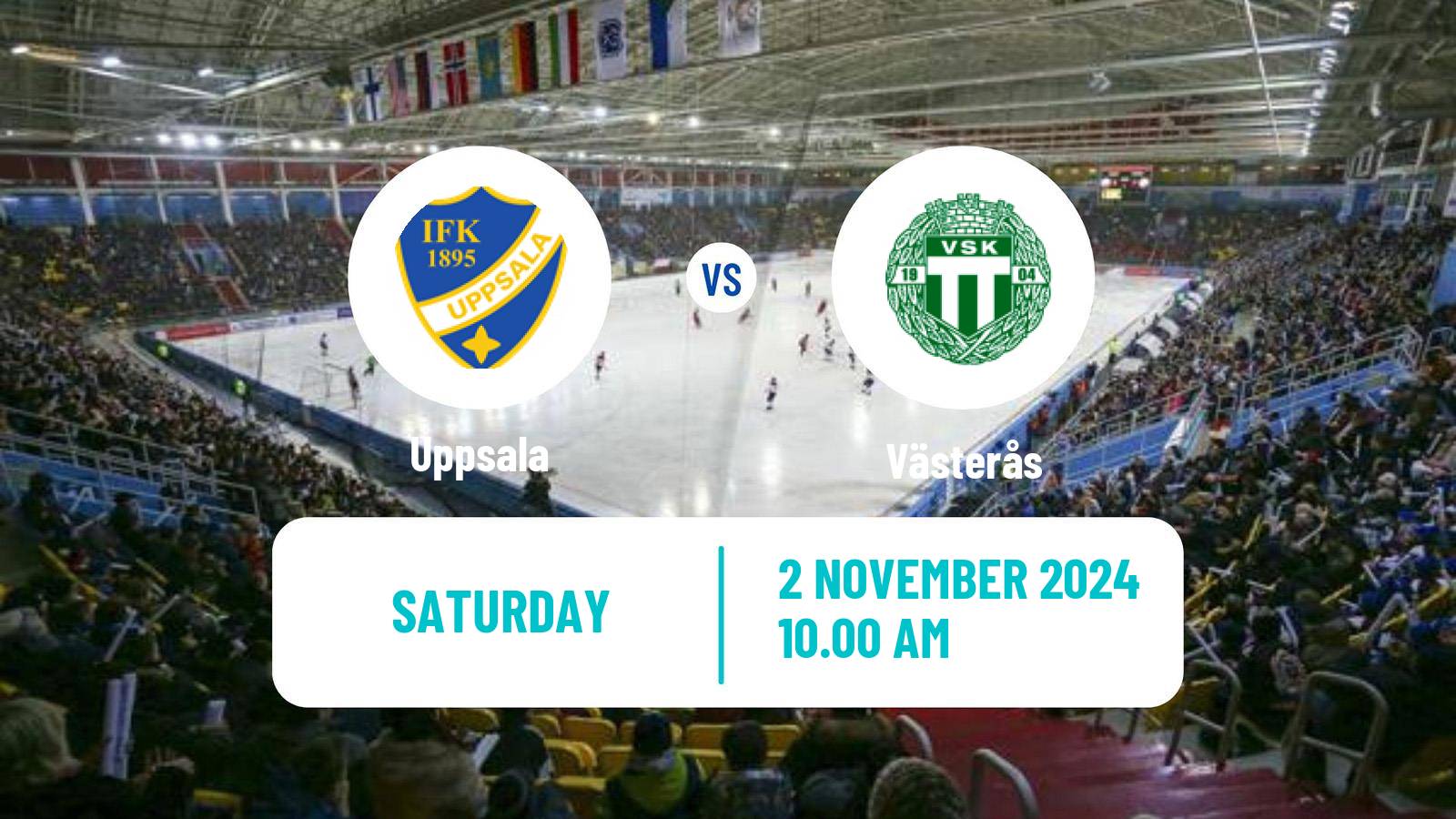 Bandy Swedish Elitserien Bandy Women Uppsala - Västerås