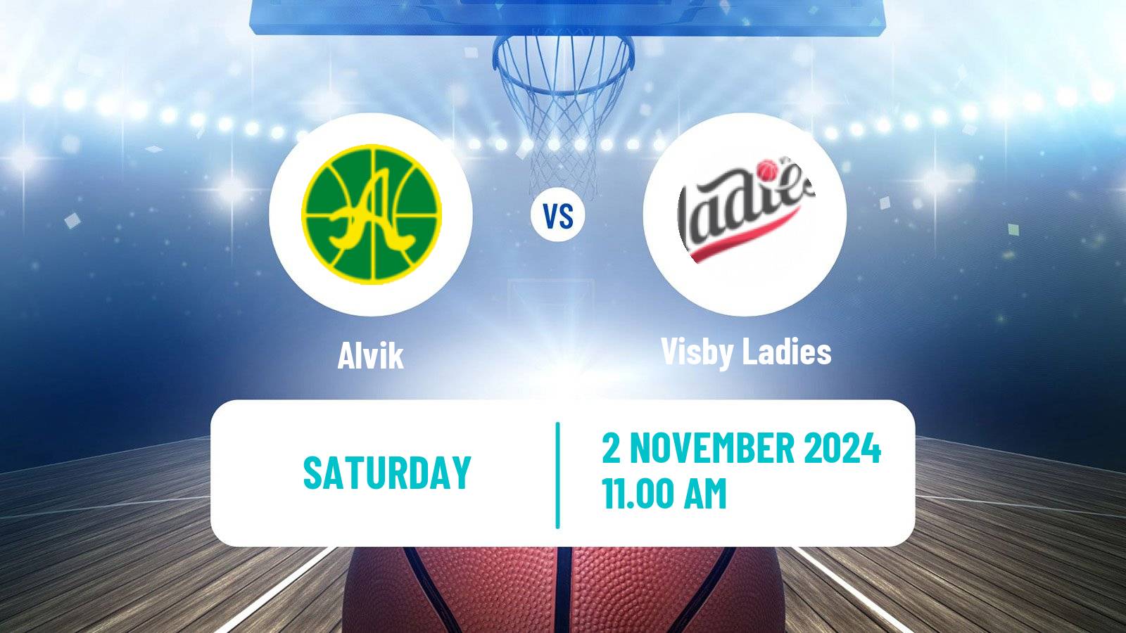 Basketball Swedish Basketligan Women Alvik - Visby