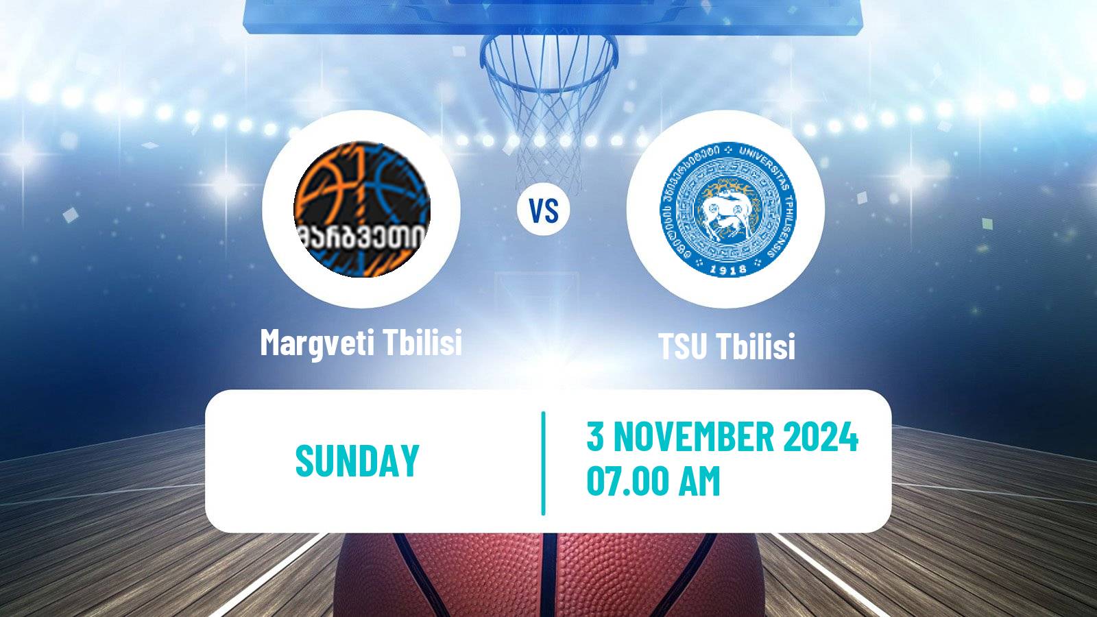 Basketball Georgian Superleague Basketball Margveti Tbilisi - TSU Tbilisi