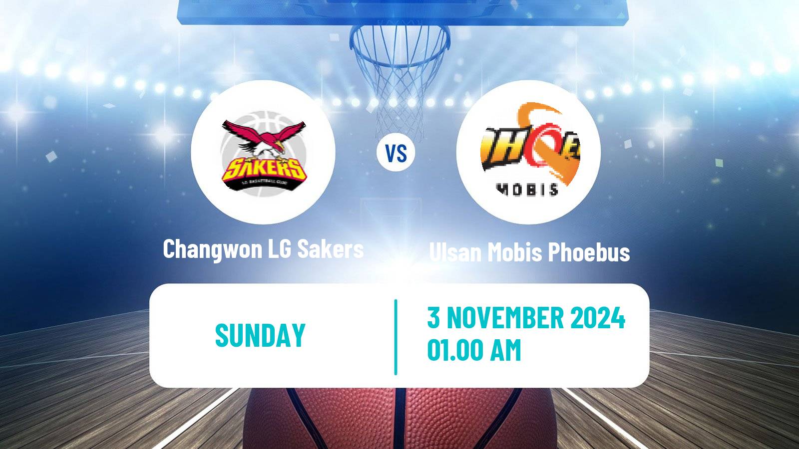 Basketball KBL Changwon LG Sakers - Ulsan Mobis Phoebus