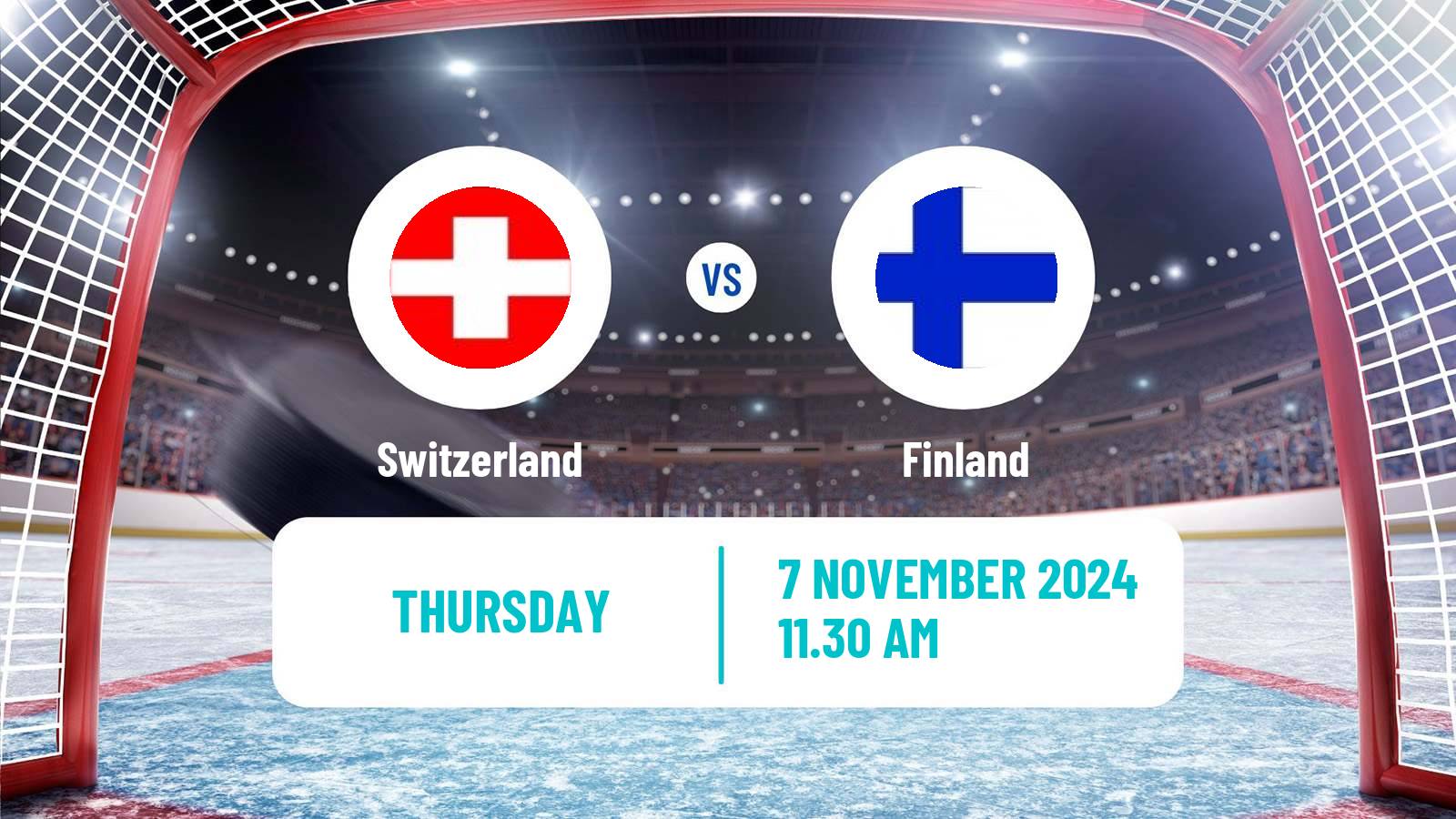 Hockey Euro Hockey Tour - Karjala Cup Switzerland - Finland