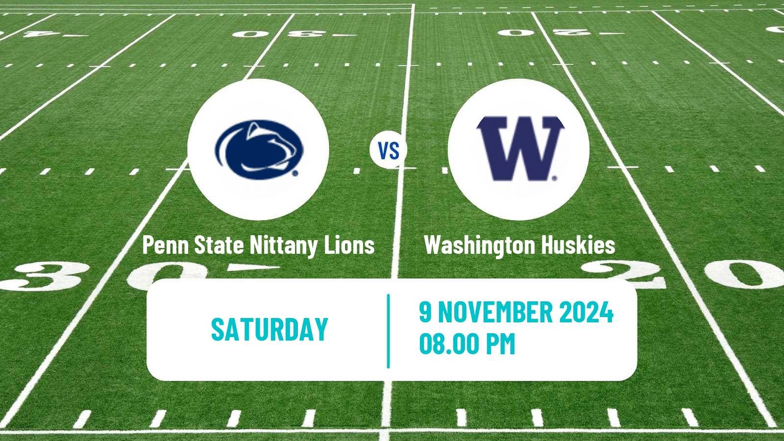 American football NCAA College Football Penn State Nittany Lions - Washington Huskies