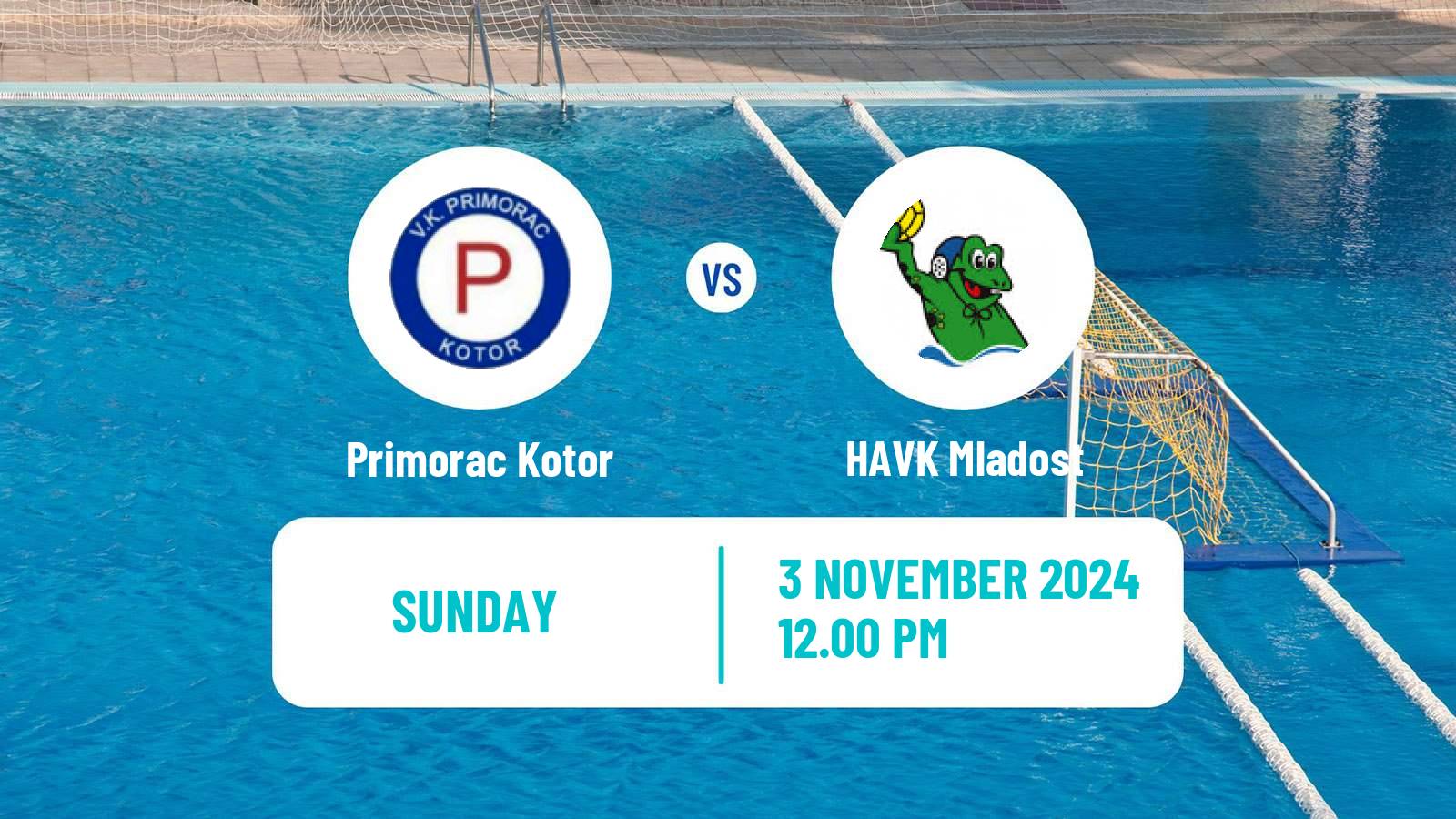 Water polo Regional League Water Polo Primorac Kotor - HAVK Mladost