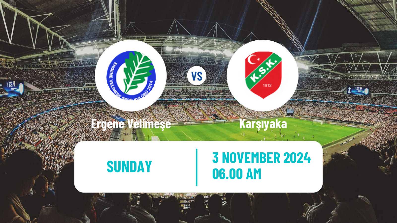 Soccer Turkish 3 Lig Group 1 Ergene Velimeşe - Karşıyaka