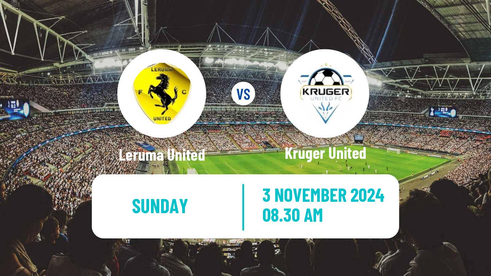 Soccer South African First Division Leruma United - Kruger United