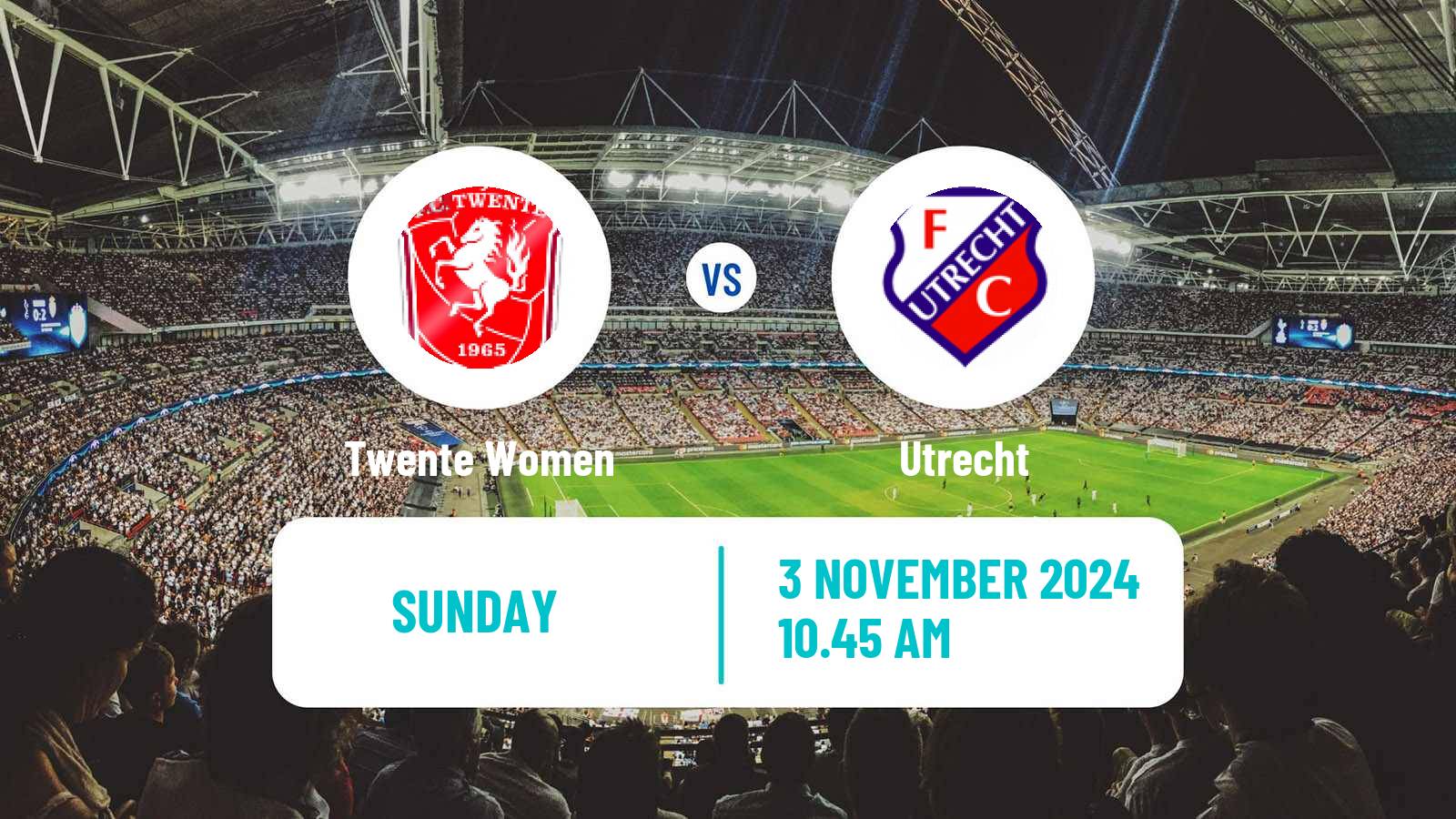 Soccer Dutch Eredivisie Women Twente - Utrecht