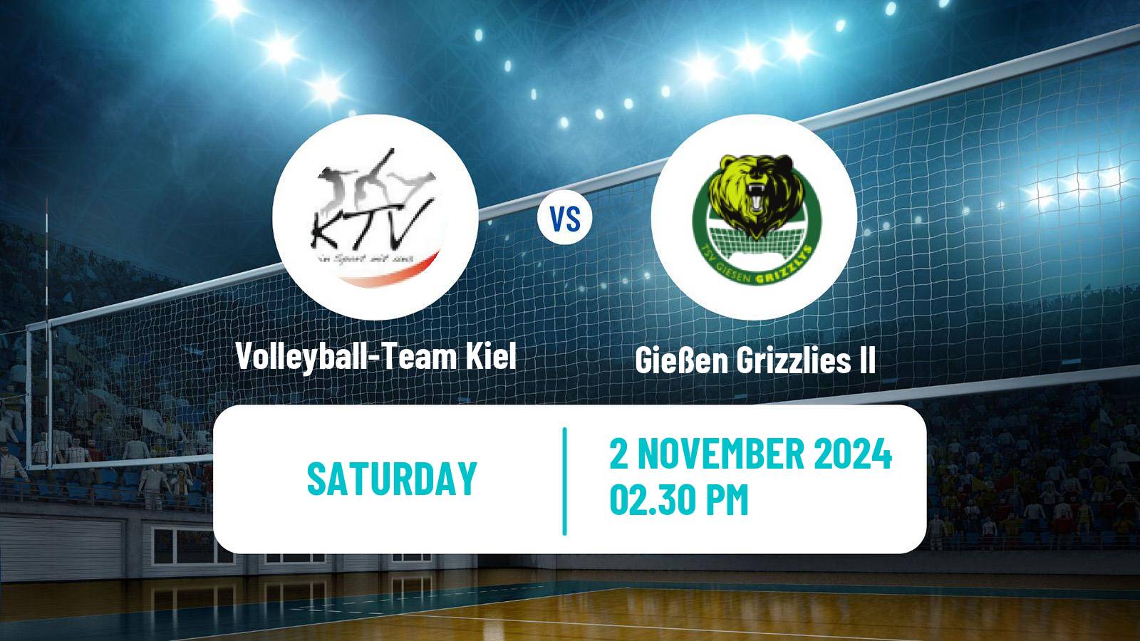 Volleyball German 2 Bundesliga North Volleyball Volleyball-Team Kiel - Gießen Grizzlies II