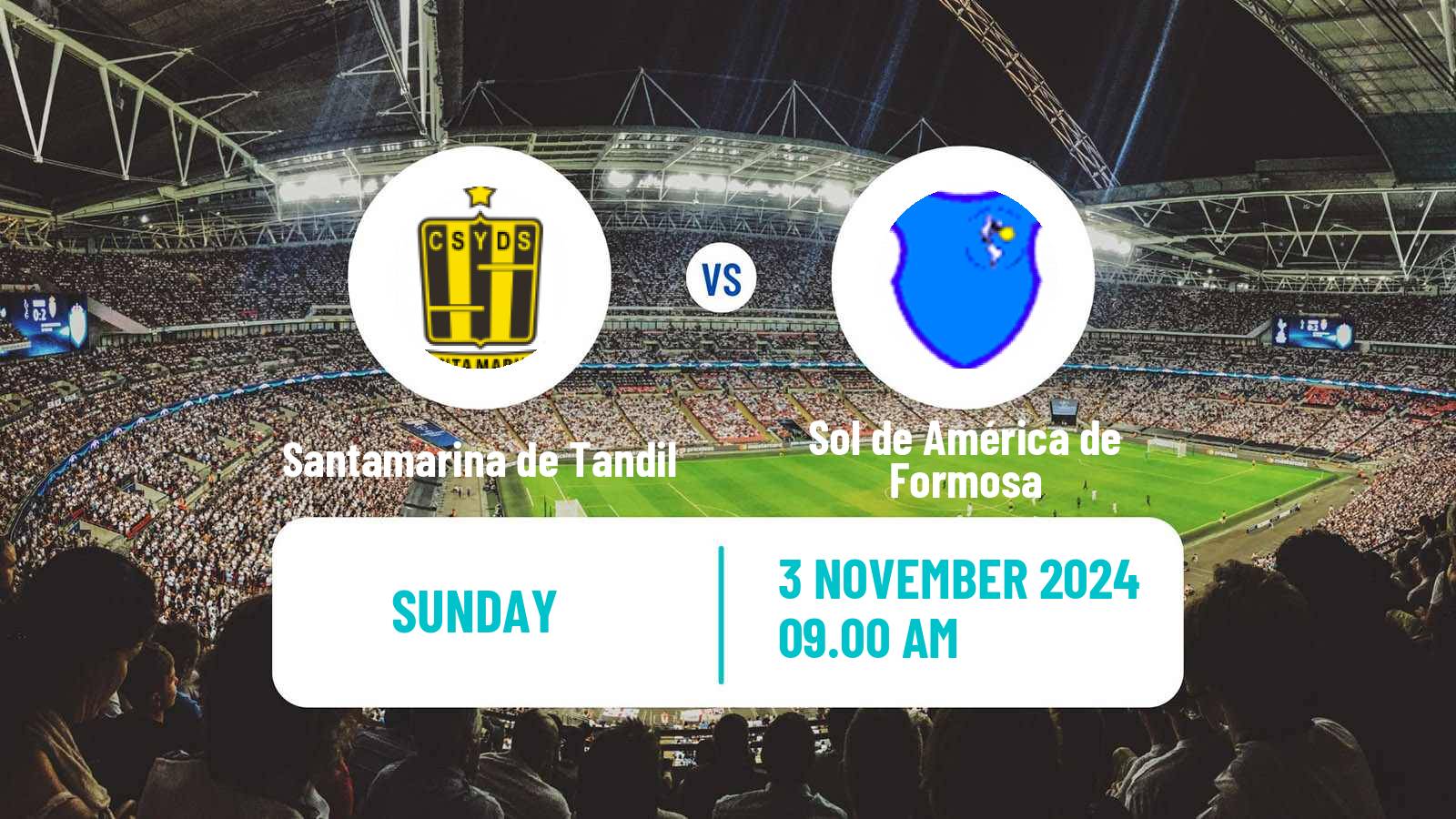 Soccer Argentinian Torneo Federal Santamarina de Tandil - Sol de América de Formosa