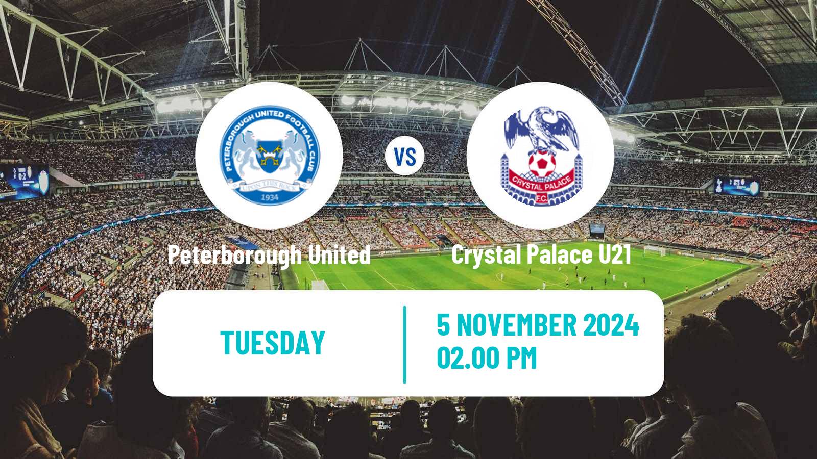 Soccer English EFL Trophy Peterborough United - Crystal Palace U21