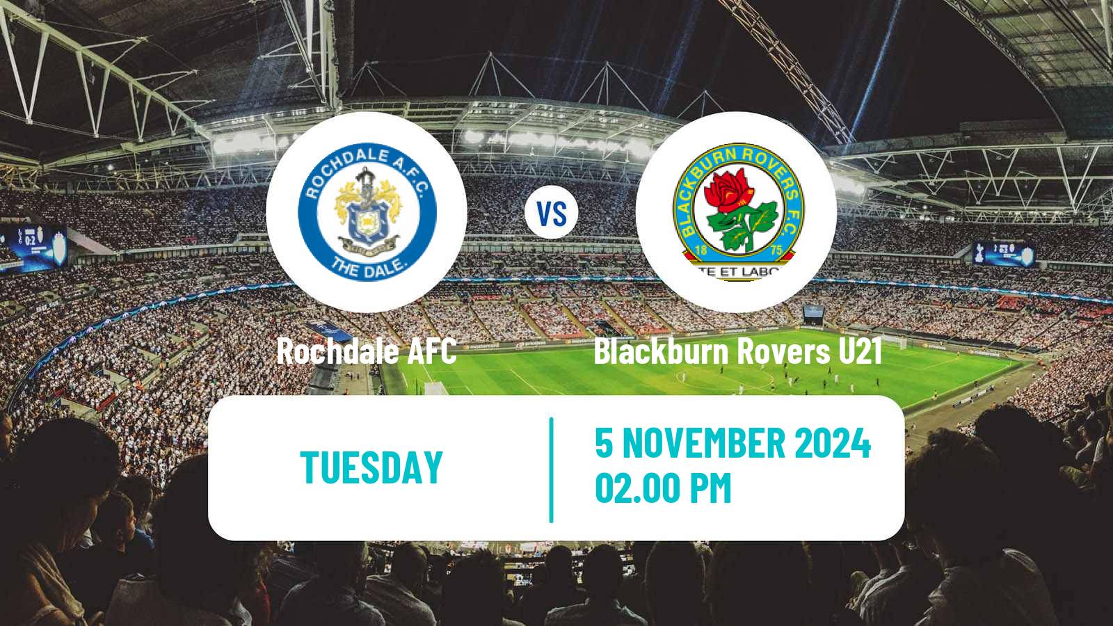 Soccer English National League Cup Rochdale - Blackburn Rovers U21