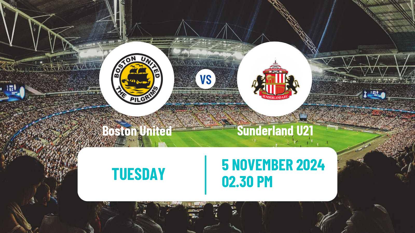 Soccer English National League Cup Boston United - Sunderland U21