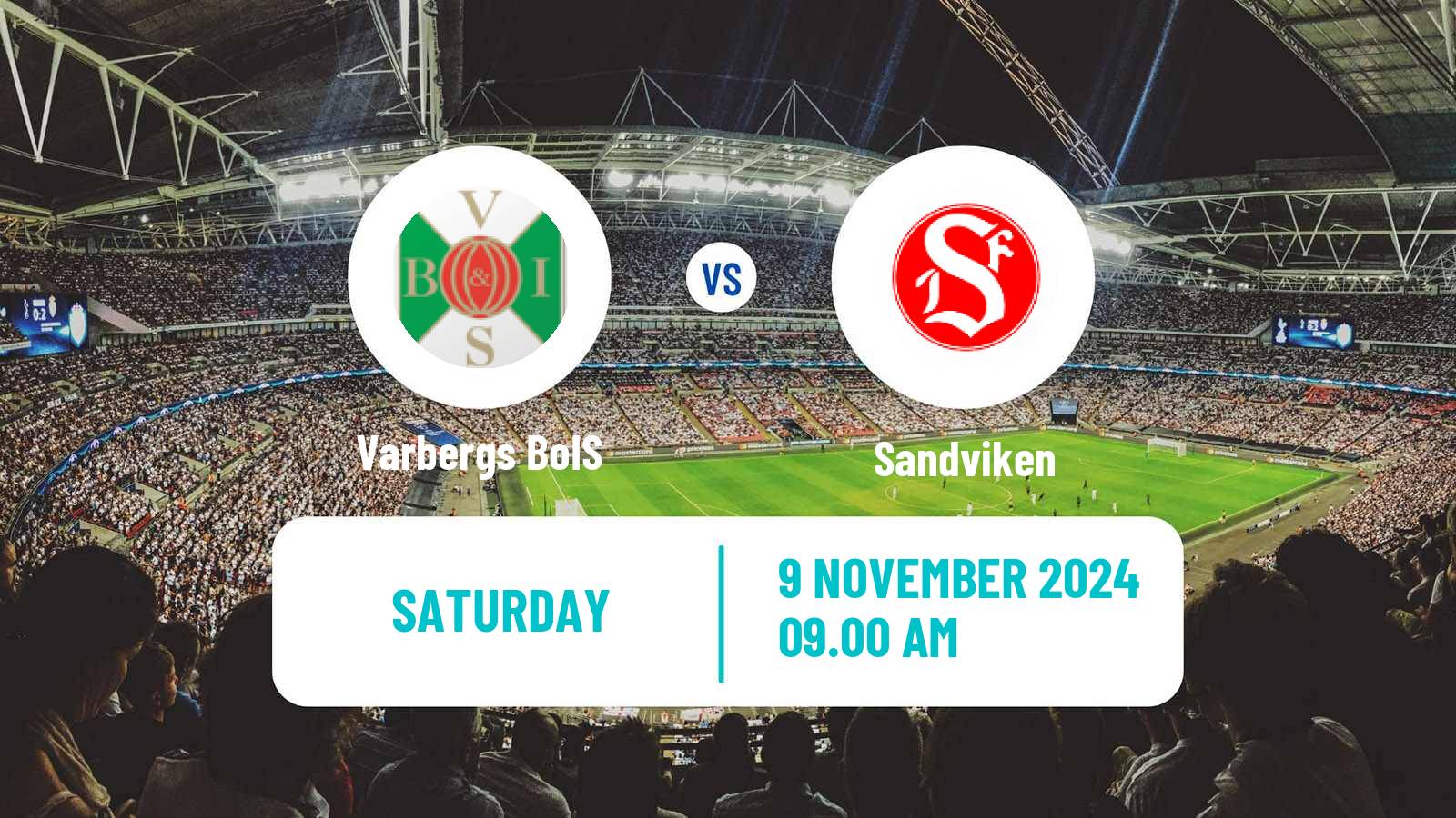 Soccer Swedish Superettan Varbergs BoIS - Sandviken