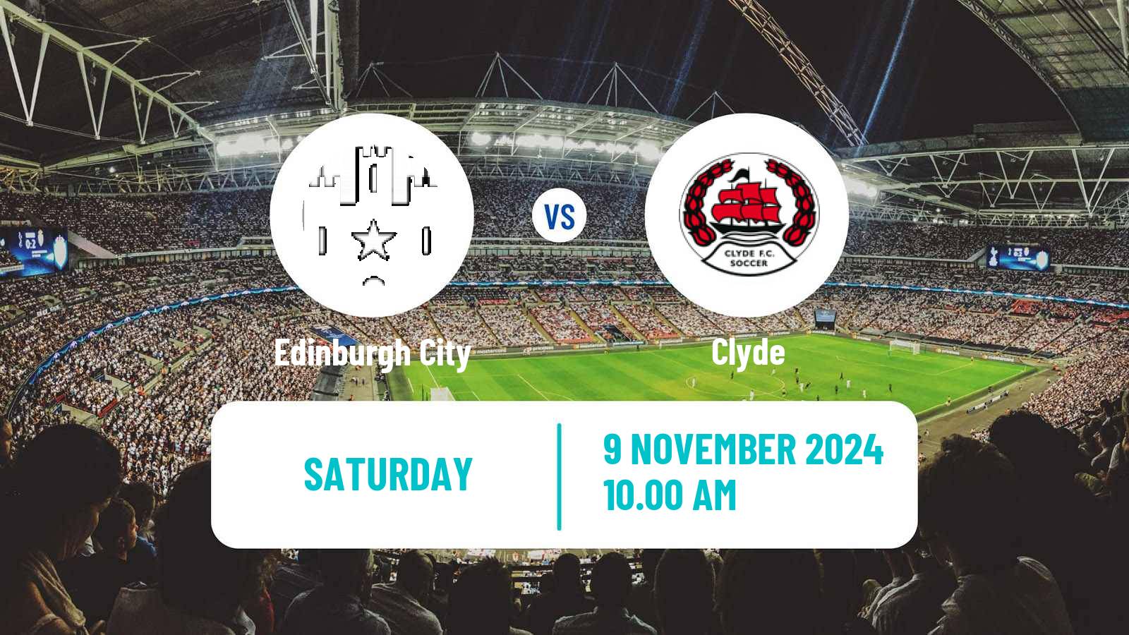 Soccer Scottish League Two Edinburgh City - Clyde