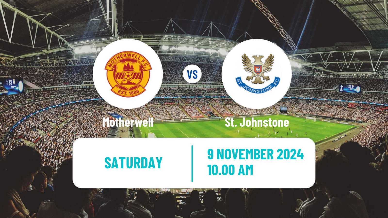 Soccer Scottish Premier League Motherwell - St. Johnstone