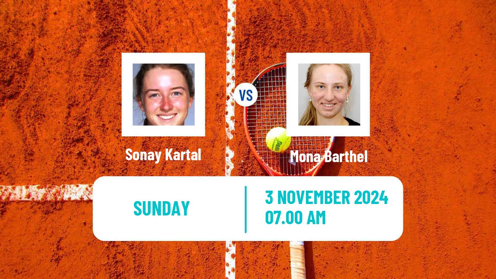 Tennis ITF W75 Hamburg Women Sonay Kartal - Mona Barthel