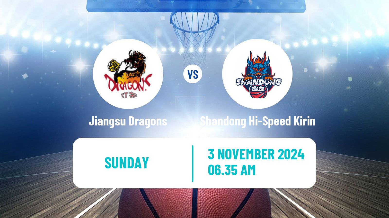 Basketball CBA Jiangsu Dragons - Shandong Hi-Speed Kirin