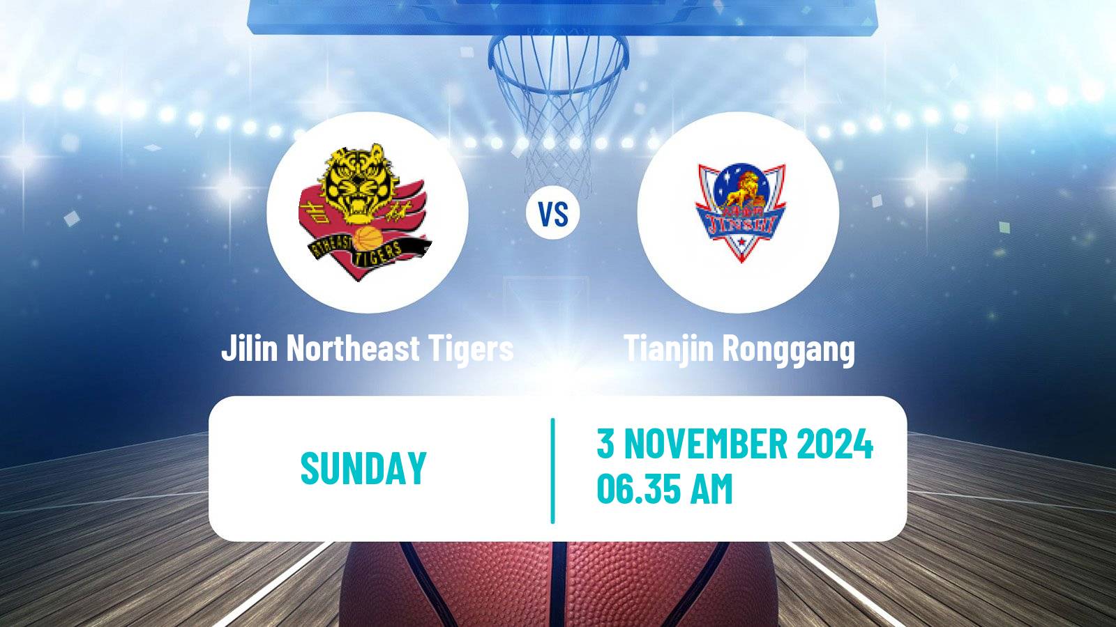 Basketball CBA Jilin Northeast Tigers - Tianjin Ronggang