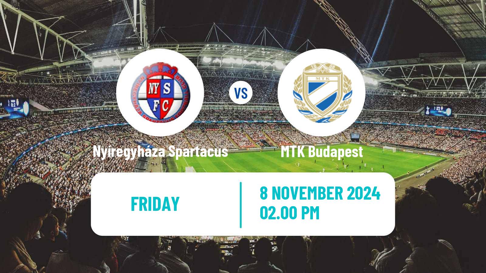 Soccer Hungarian NB I Nyíregyháza Spartacus - MTK Budapest