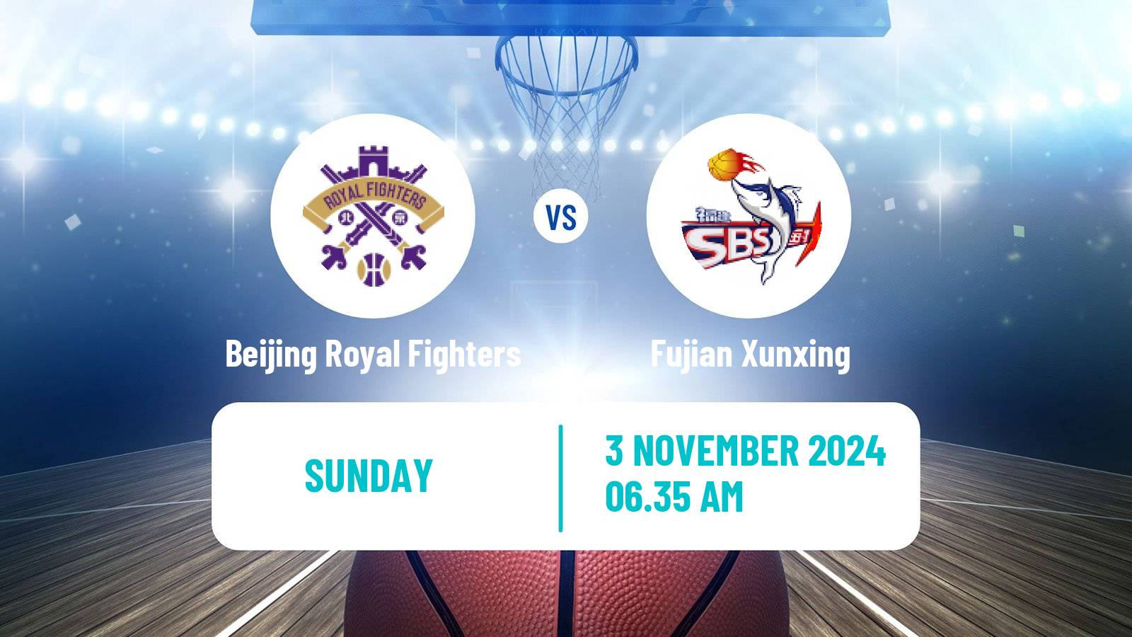 Basketball CBA Beijing Royal Fighters - Fujian Xunxing