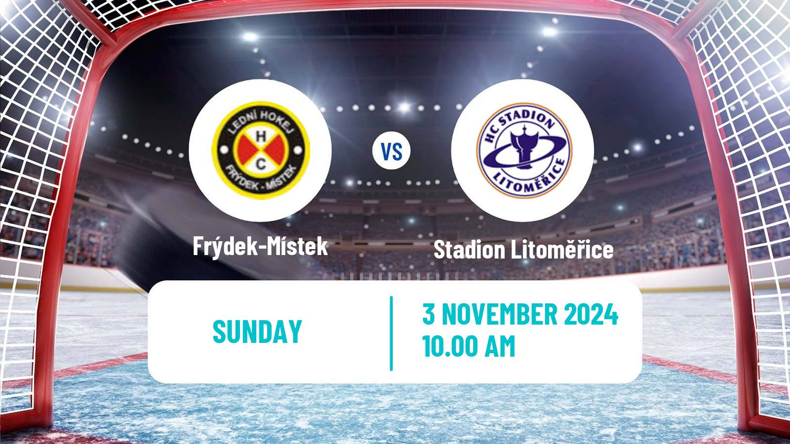 Hockey Czech Chance Liga Frýdek-Místek - Stadion Litoměřice