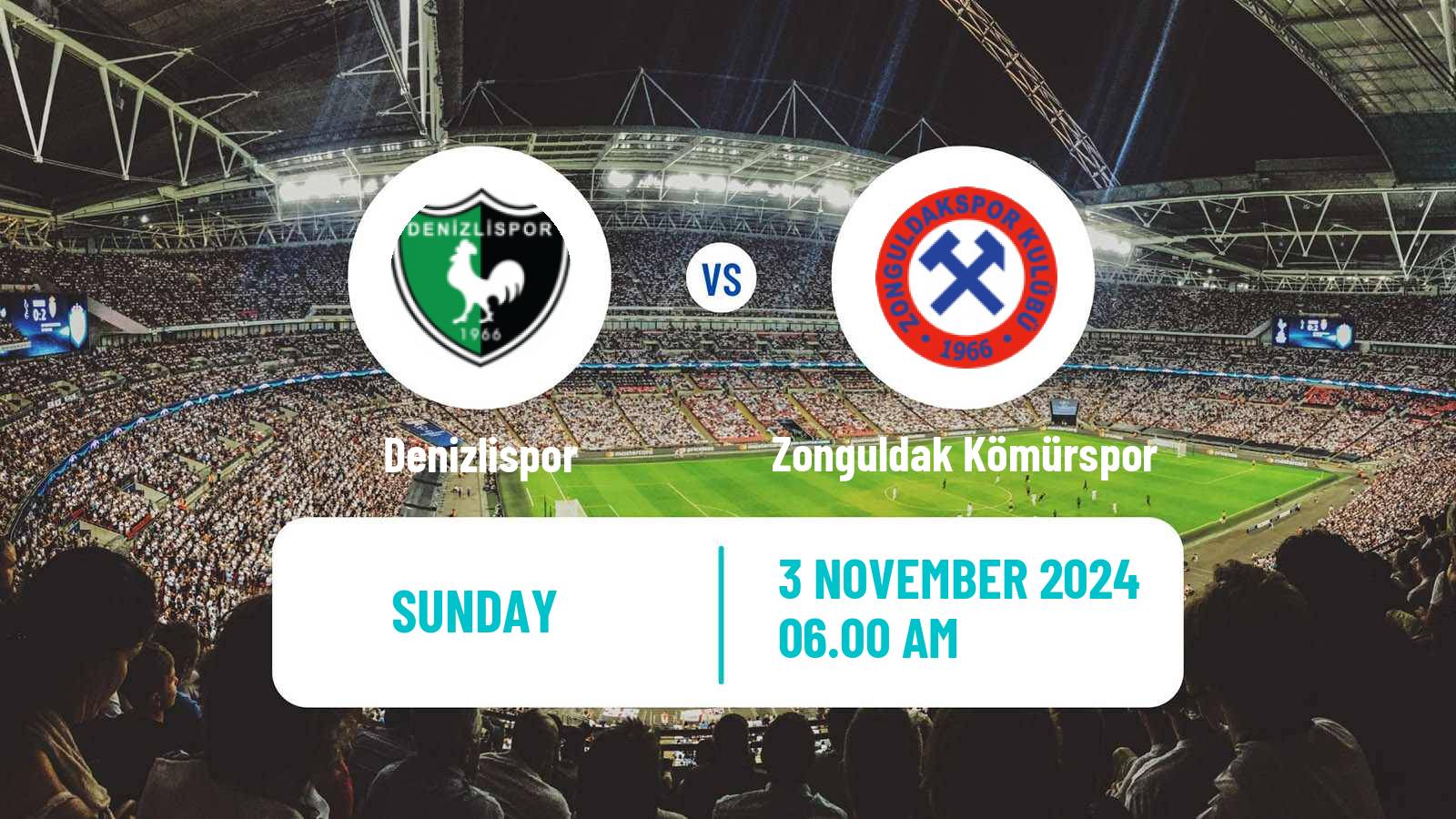 Soccer Turkish 3 Lig Group 4 Denizlispor - Zonguldak Kömürspor