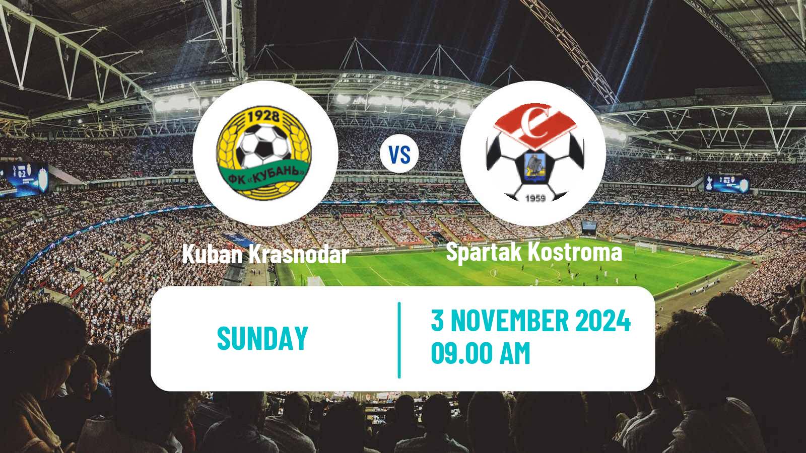 Soccer Russian FNL 2 Division A Gold Kuban Krasnodar - Spartak Kostroma