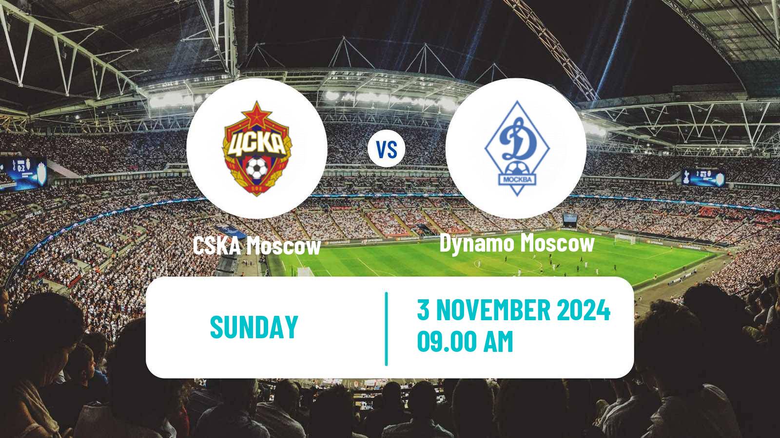 Soccer Russian Supreme Division Women CSKA Moscow - Dynamo Moscow