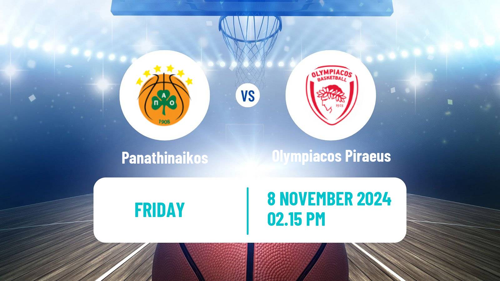 Basketball Euroleague Panathinaikos - Olympiacos Piraeus