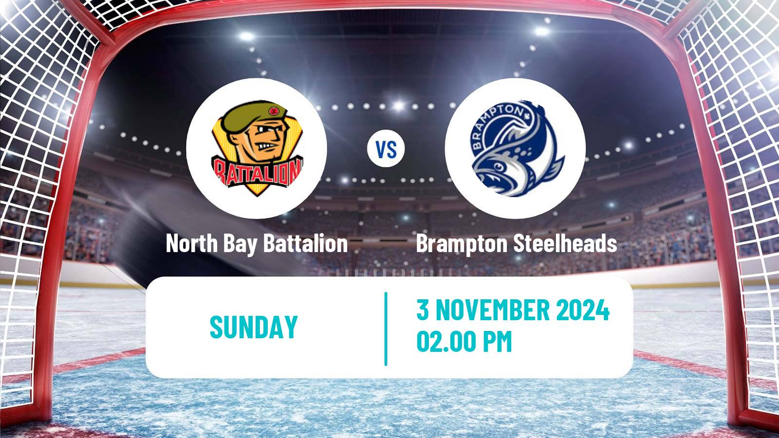 Hockey OHL North Bay Battalion - Brampton Steelheads