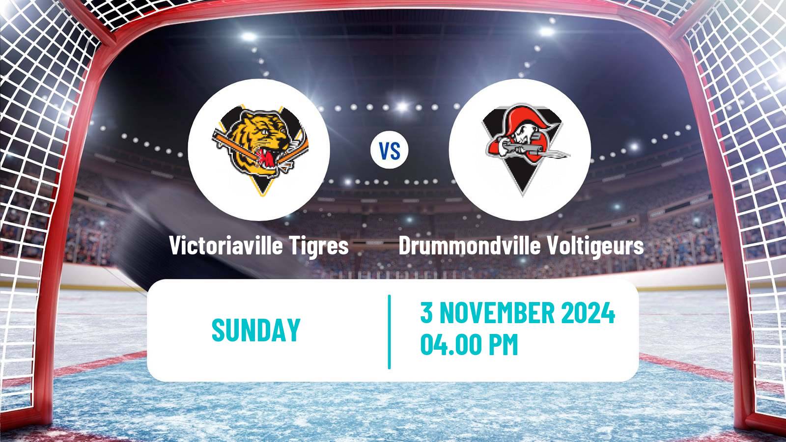 Hockey QMJHL Victoriaville Tigres - Drummondville Voltigeurs