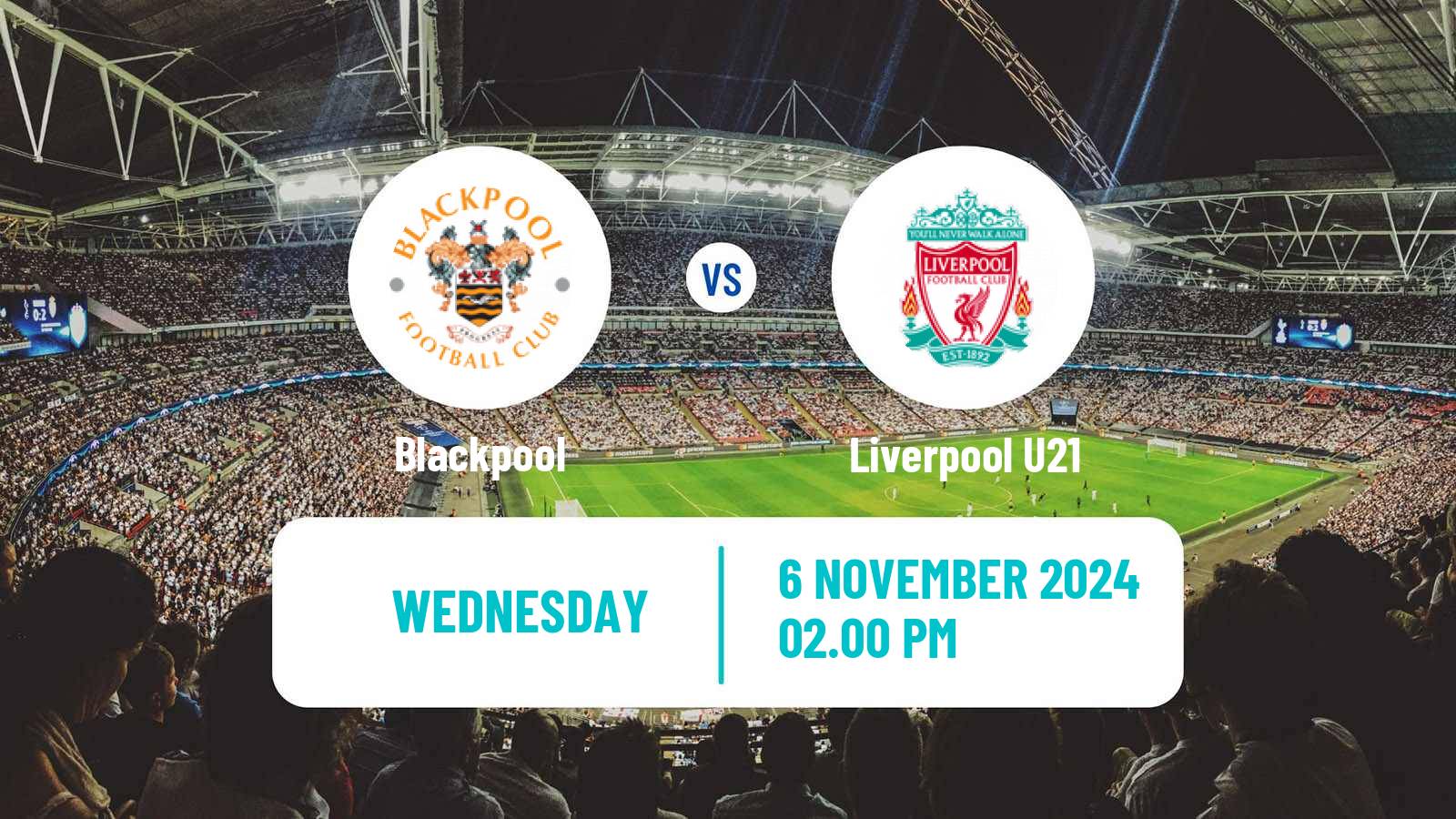 Soccer English EFL Trophy Blackpool - Liverpool U21