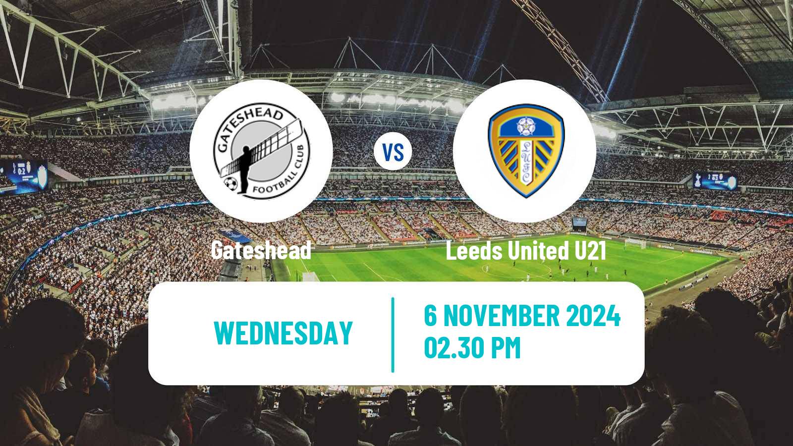 Soccer English National League Cup Gateshead - Leeds United U21