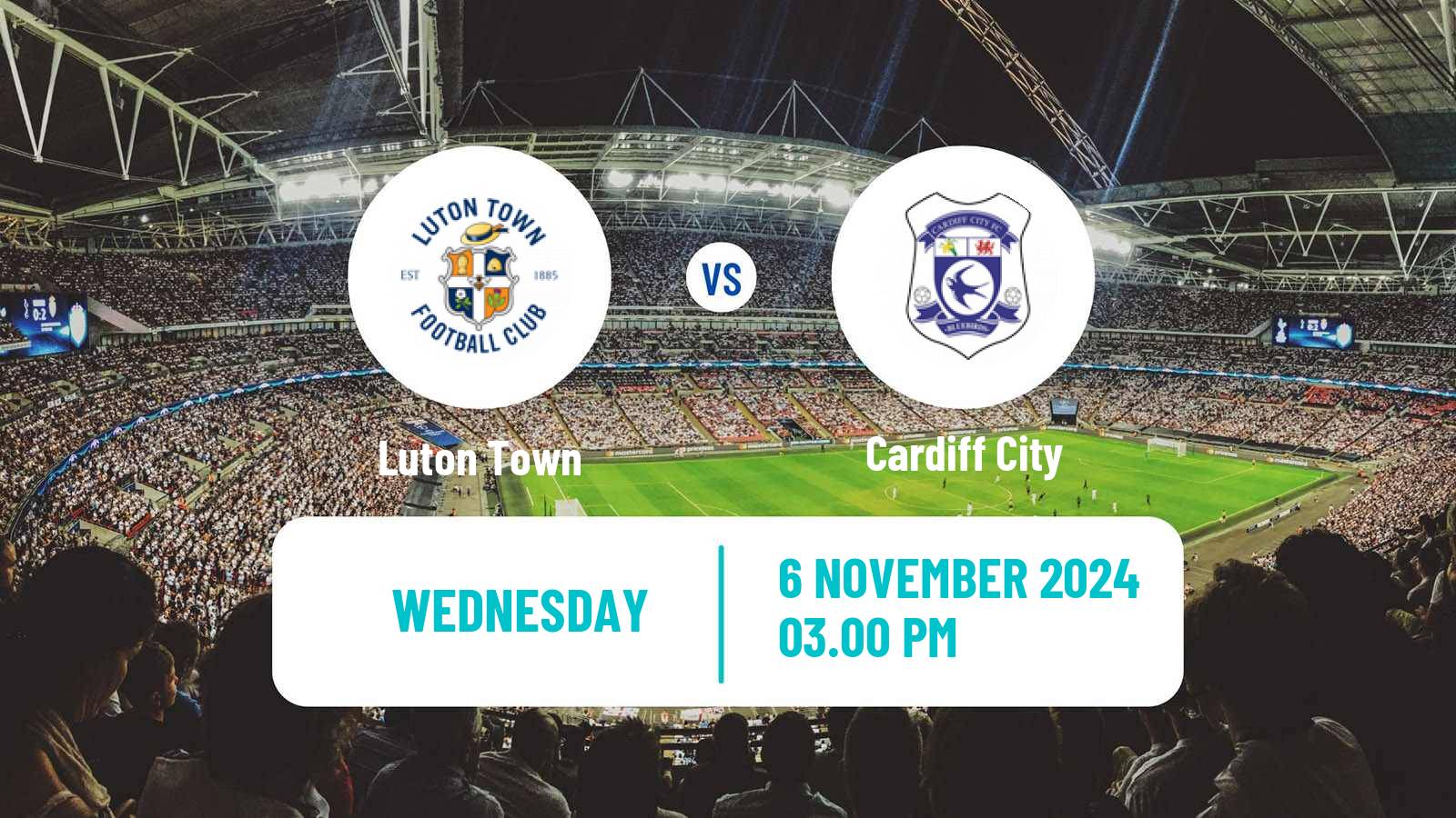 Soccer English League Championship Luton Town - Cardiff City