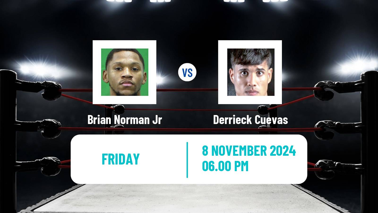 Boxing Welterweight WBO Title Men Brian Norman Jr - Derrieck Cuevas