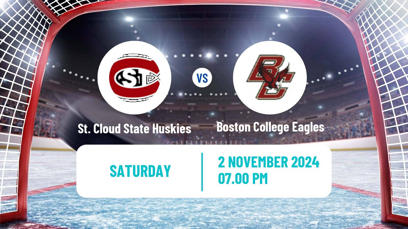 Hockey NCAA Hockey St. Cloud State Huskies - Boston College Eagles