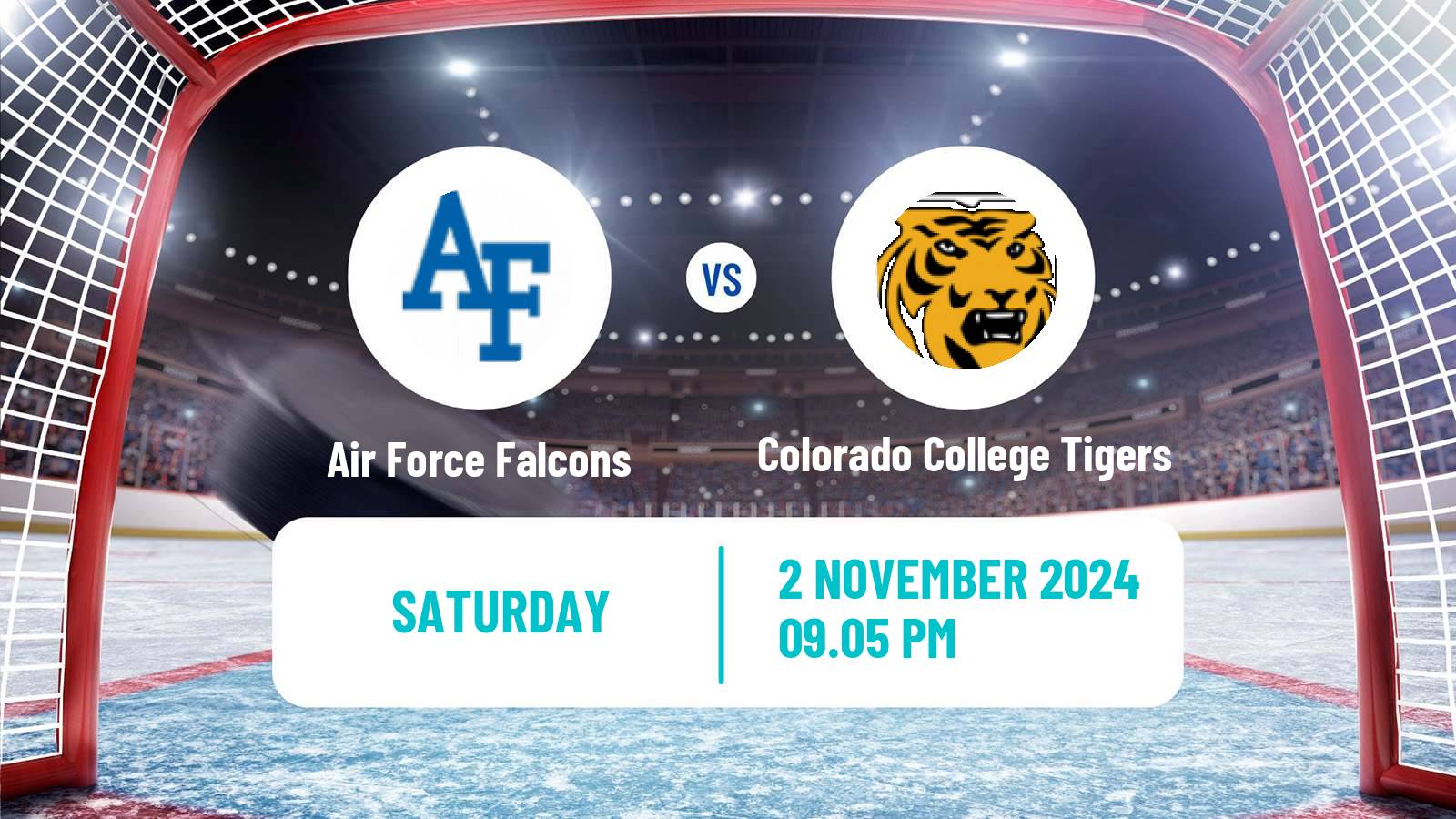 Hockey NCAA Hockey Air Force Falcons - Colorado College Tigers