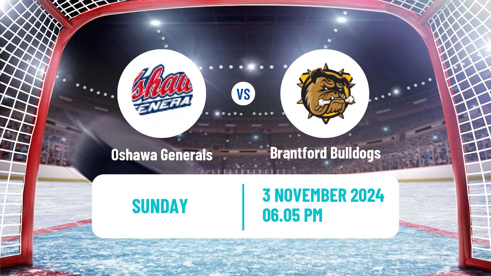 Hockey OHL Oshawa Generals - Brantford Bulldogs