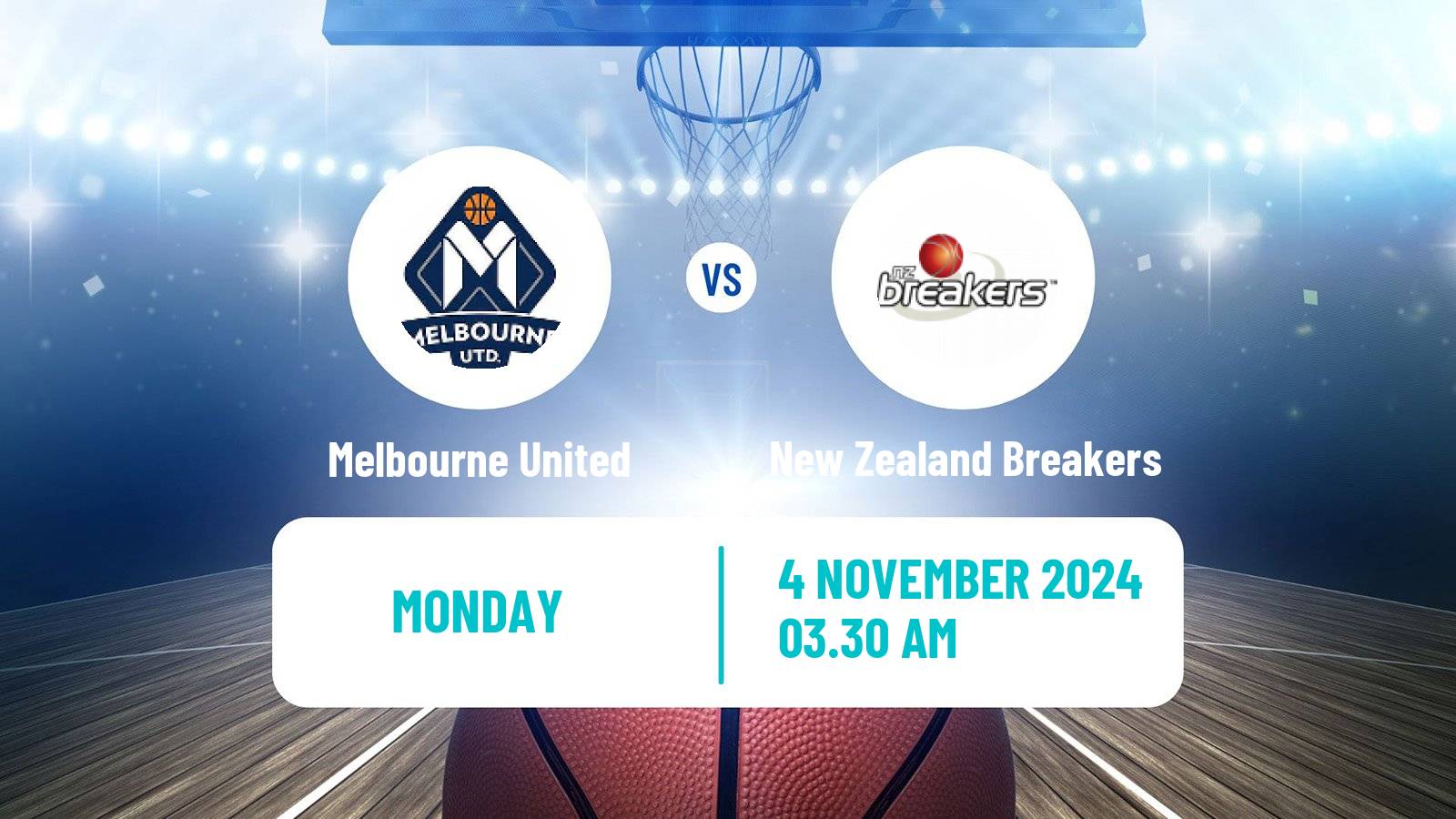 Basketball Australian NBL Melbourne United - New Zealand Breakers