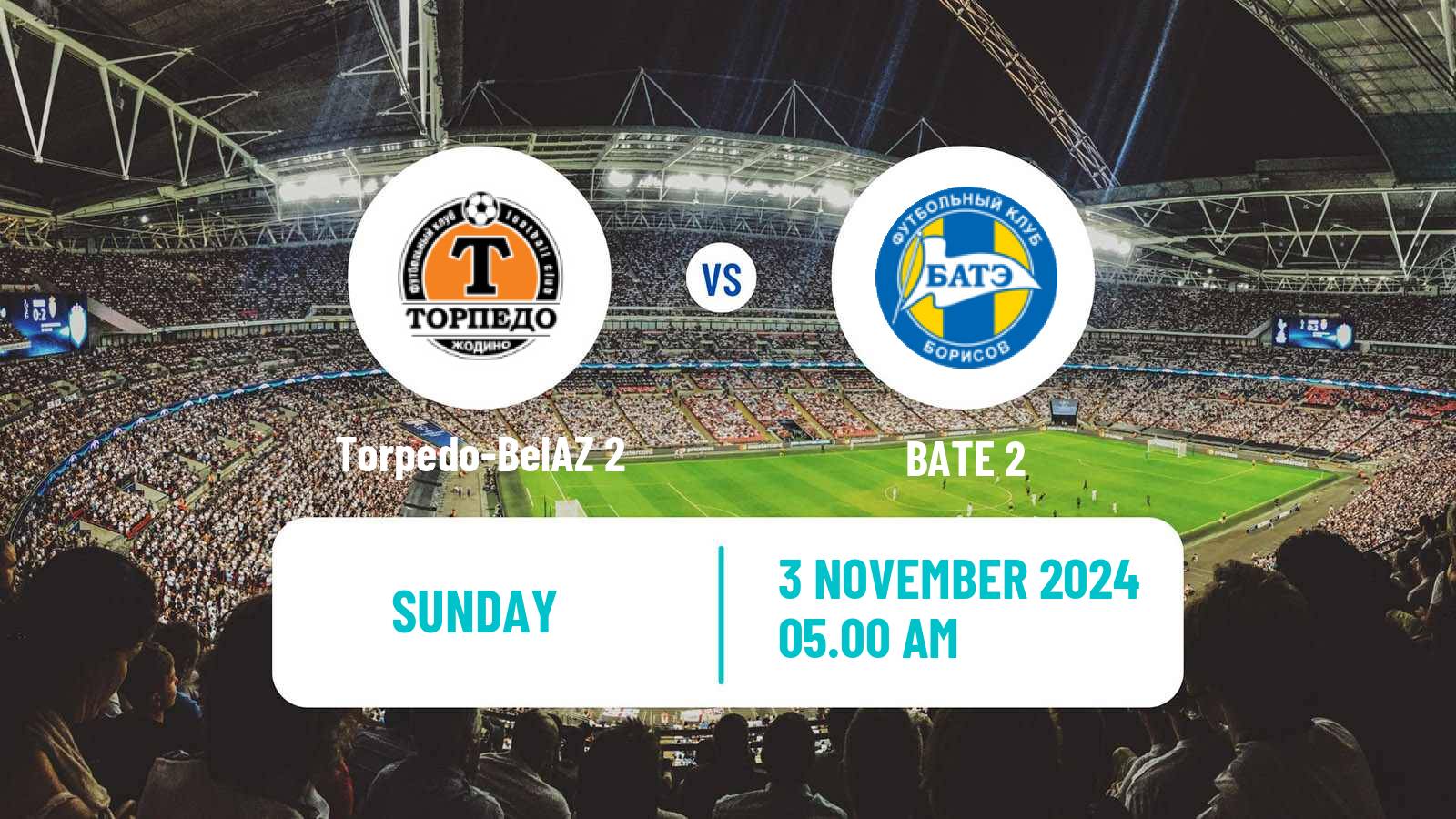 Soccer Belarusian Pershaya Liga Torpedo-BelAZ 2 - BATE 2