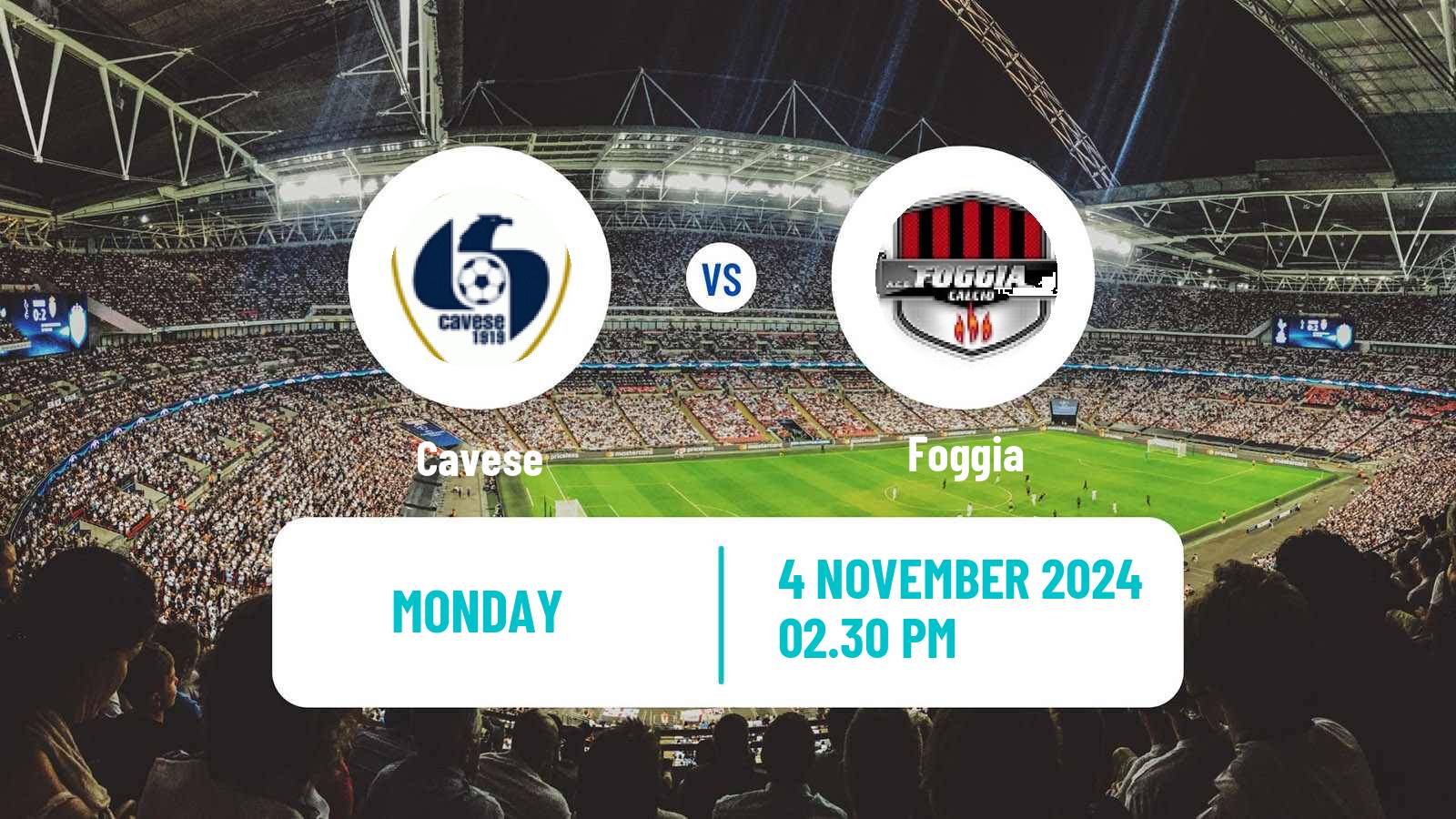 Soccer Italian Serie C Group C Cavese - Foggia